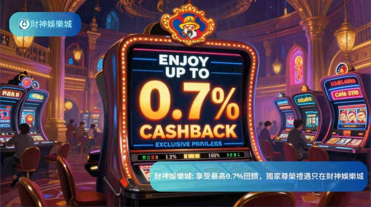 財神娛樂城: 享受最高0.7%回饋,獨家尊榮禮遇只在財神娛樂城